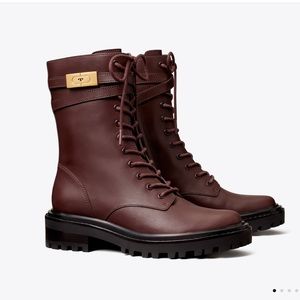 Tory Burch T Hardware Lug Sole Boot